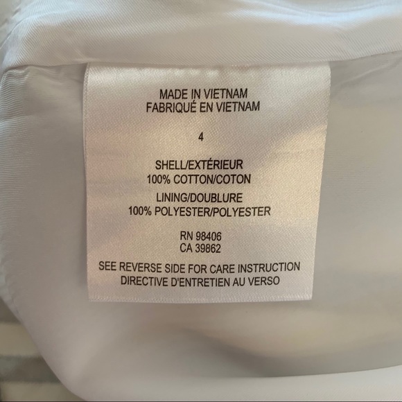 Theory Grey White Striped Sleeveless Dress Sz 4 - Picture 10 of 12